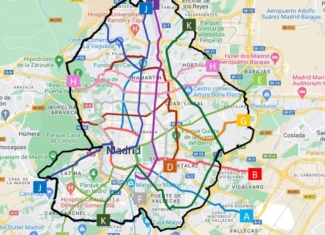 Así sería el mapa de carriles bici interconectados de Madrid