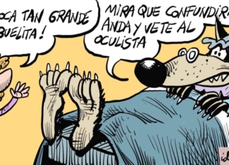¡Corre y vete al oculista Caperucita!