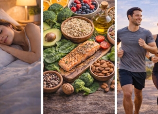 Descanso, alimentación y deporte