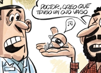 ¡Creo que tengo un ojo vago, doctor!